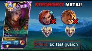 HOW TO EASILY BEAT STRONG META HEROES IN RANK GAME USING GUSION?!!