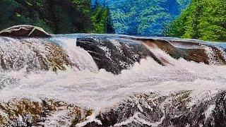 How To Paint a Realistic Rushing River Landscape Time Lapse | Drawing Tutorials |Epsd68