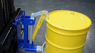 Vestil Manufacturing Carriage Mounted Drum Lifter demonstration