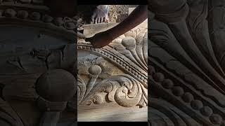 wood carving box palang ka design