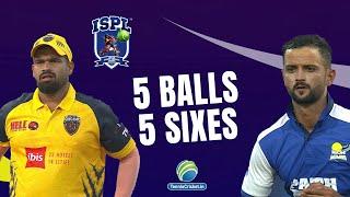 5 Balls 5 Sixes  Ketan Mhatre v/s Vijay Pawle  ISPL 2024