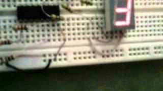 simple seven segment display ,, by mohamed sharaf