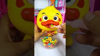 Satisfying with Unboxing Miniature Cute Duck Set Toys Kitchen, Eating Candy, ASMR Videos