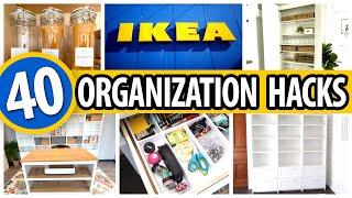 40 *BEST* IKEA Organization HACKS!  small space transformation