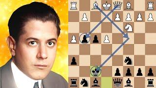 Capablanca breaks the Vienna Gambit in 9* moves