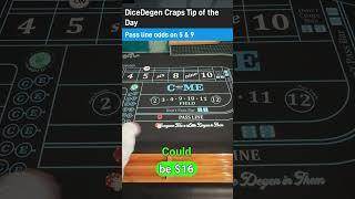 Craps Tip of the Day #casino #gamblingtips #crapsbasics
