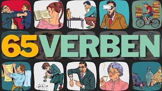 #161 | 65 Verben mit Beispielen - 65 verbs in german with examples | Deutsch lernen durch Hören DldH