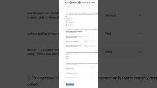 QUIZ 2(Goggle AI-ML). Object detection. #google