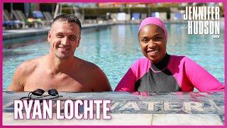 Ryan Lochte Teaches Jennifer Hudson to Swim