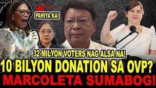 GRABE TO!QUIMBO PAHIYA KAY MARCOLETA ? 10 BILYONG LIKOM? VP SARA DUTERTE DEDMA LANG Courtesy NET 25