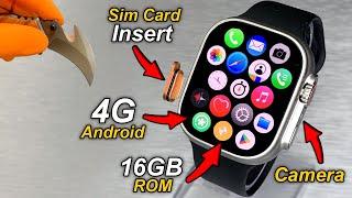 4G Android SmartWatch With Camera & SimCard Insert️DT ULTRA 3 4G, 2GB RAM + 16GB ROM - First Look!