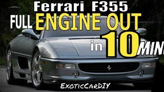 Ferrari F355 major service. Start to finish in 10 minutes!