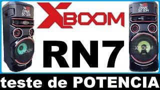 LG XBOOM RN7 TESTE DE POTENCIA