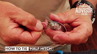 BAIT FISHNG: How to tie a half hitch