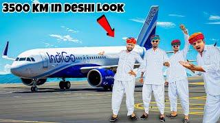 Travelling 3500 KM In Flight With Deshi Look - राजस्थानी लुक में सबको एयरपोर्ट पर सबको चौंका दिया ￼