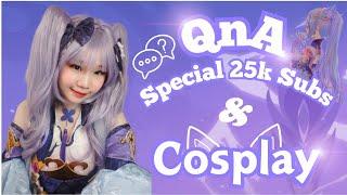 QnA Special 25k Subscribers + COSPLAY as Keqing Genshin Impact ️ || Tifania72