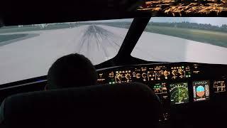 AIRBUS A320 COCKPIT FLIGHT SIMULATOR IN KRAKOW, POLAND | PART 2 | BAD WEATHER | AIRPOINT