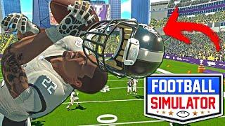 This ALL NEW Football Game Is CRAZY!! Football Simulator Gameplay