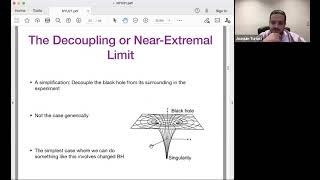NYU Physics Research Seminar Jan 15, 2021 - Black Holes and Quantum Mechanics