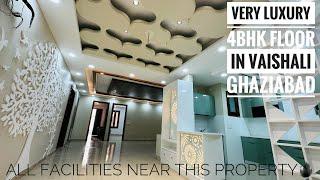 4 BHK LUXURIOUS FLOOR IN VAISHALI, GZB|| Near Metro Station & All Facilities Gated Society