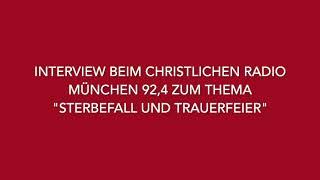 Radio-Interview - CRM Thema "Sterbefall /Trauerfeiern" mit Lila, Joachim Rohrbach und Julia Capalbo