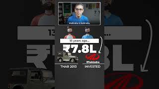 THAR ya Mahindra ke Shares - What would you do?! | Ankur Warikoo #shorts