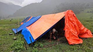 Organic Nepali Village Life | Rainy Day | Daily Activities of Remote Nepali Villagers During Monsoon