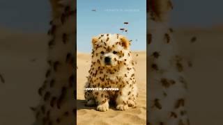 A Cute Chow Chow Puppy Attacked by Honeybees | What happened next will melt your heart #ytshorts