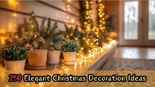 250 Small Space Christmas Decorating Ideas | Elegant Entrance & Hallway Design