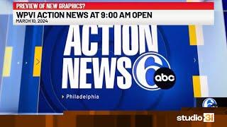 WPVI Action News at 9am Open, 3/10/2024 (PREVIEW OF NEW LOOK?)