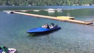 Jet Boat startup and takeoff