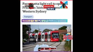 Parramatta Light Rail  L4 #luckyxplorer #transport #travel #lighttrail #westmead to Carlingford