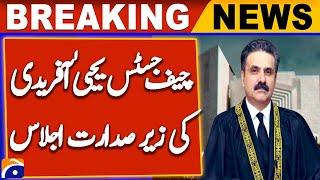 CJP to chair Supreme Judicial Council, Judicial Commission sessions today | Geo News