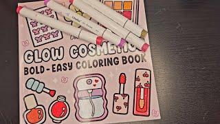 ASMR Colour with me  relaxing asmr coloring for sleep no talking paper & marker sounds