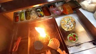 fast food POV: Cooking incredible SPECIAL fast foods in extra Busy restaurant