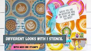 Different Looks with Layering Stencils: Latte Art