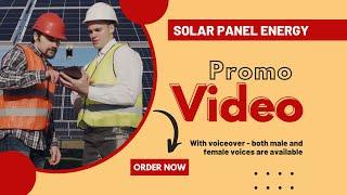 Solar Panel Energy: "Promo Video Starting at $20"