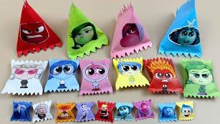 ️Paper DIY️ INSIDE OUT 2 Candies Blind Bags Unboxing| How to make Inside Out Blind Bag & Game Book