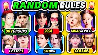 DELETE One Song  RANDOM Rules, 6 Tracks, Ultimate Showndown  Kpop Quiz 2024 - 2025