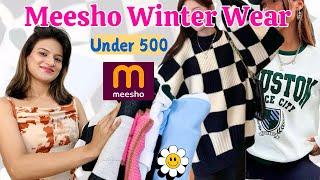 Meesho Winter Haul l Meesho latest sweater, Sweatshirt & Jacket Under 500 l Winter Outfit #meesho