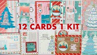 The Card Kit that Keeps on Giving! 12 Christmas Cards 1 Kit