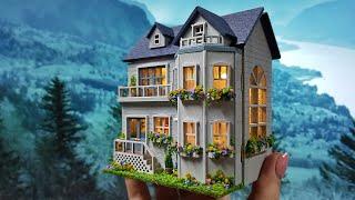 DIY miniature dollhouse kit "Warm house" mini house series