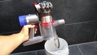 Dyson V8 reinigen Reinigung leeren entleeren clean empty cleaning / Anleitung tutorial