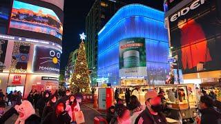 Myeongdong is starting to look like Christmas  November 2024 | Seoul, South Korea 명동 明洞