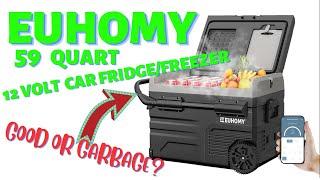 Euhomy 59 qt 12volt Car Refridgerator/Freezer