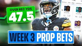 Top 10 NFL Week 3 Player Prop Bets, Picks and Predictions (2024)