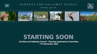 Dumfries and Galloway Council - Planning Applications Committee, 17th November 2022