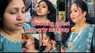 Wedding guest Hd party make llguest makeup step by step kaise kare long lasting makeup step by step