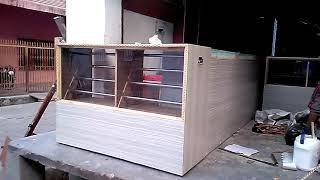 SK WOODMIX Woodworking cosmetic counter furniture self design part 1 kirane ki dukan ka furniture
