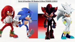 Sonic & Knuckles VS Shadow & Silver POWER LEVELS - Sonic The Hedgehog / Sonic 1 / Sonic 2 / Sonic 3